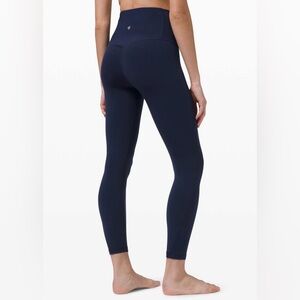 $98 Navy Blue lululemon Nulu leggings 
Size 4